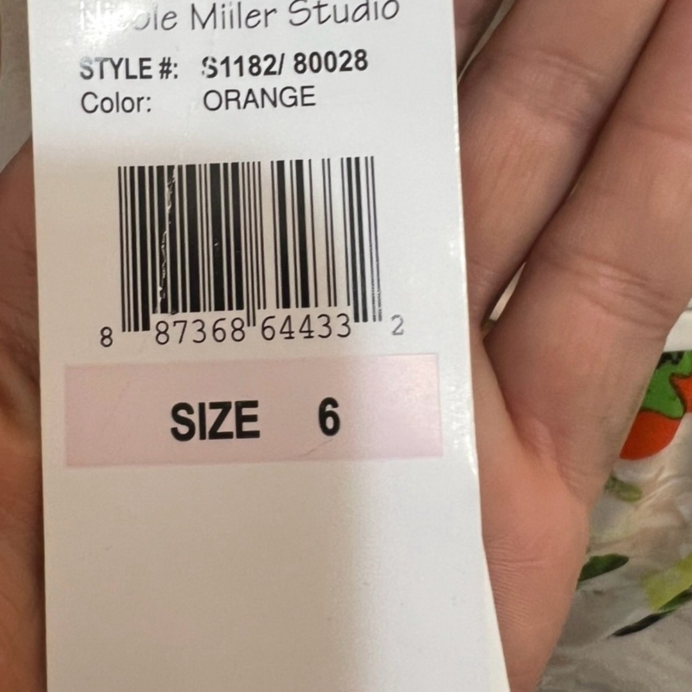 Nicole Miller Studio Floral Fit Sheath Dress Size 6 - Picture 3 of 5